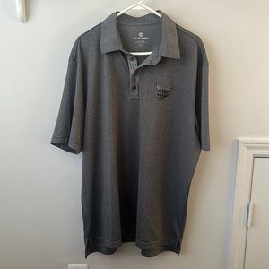 Charlotte Hornets Levelwear men’s gray stripe polo shirt top size XL NBA bball